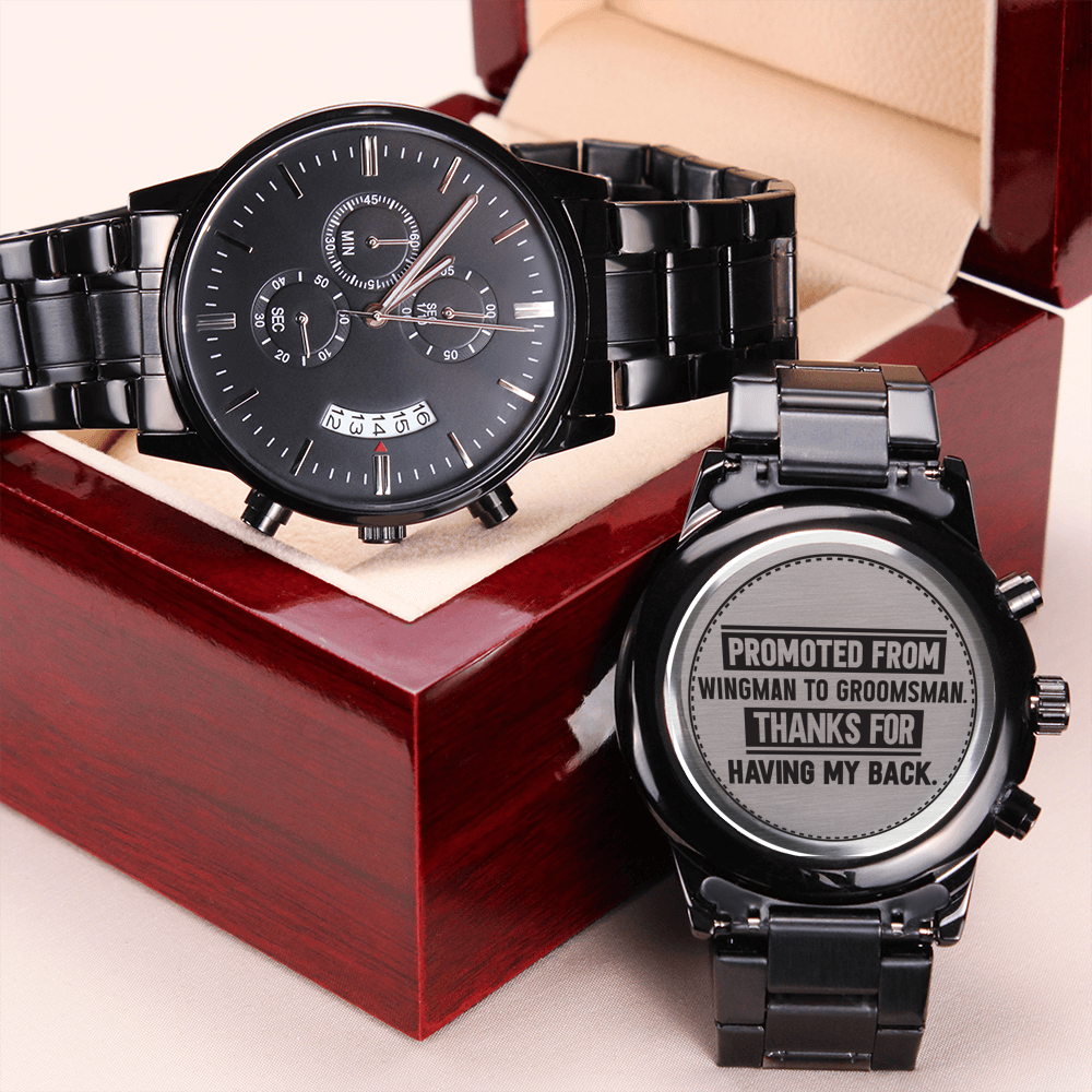 Groomsman Promoted From Wingman to Groomsman – Men's Watch