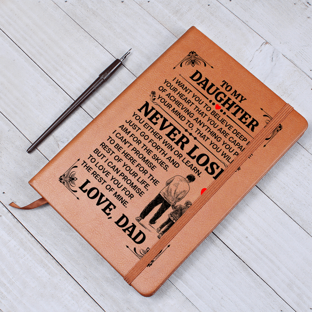 To My Daughter Promise – Leather Journal