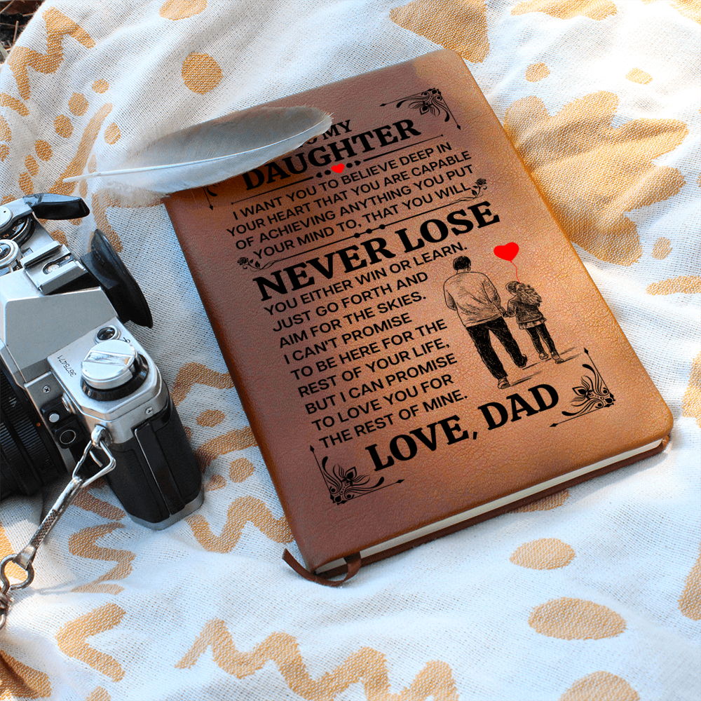 To My Daughter Promise – Leather Journal