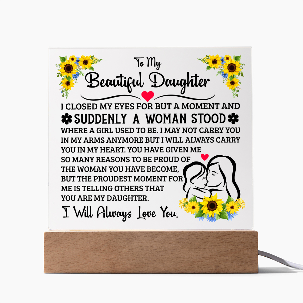 To My Daughter – Acrylic Square