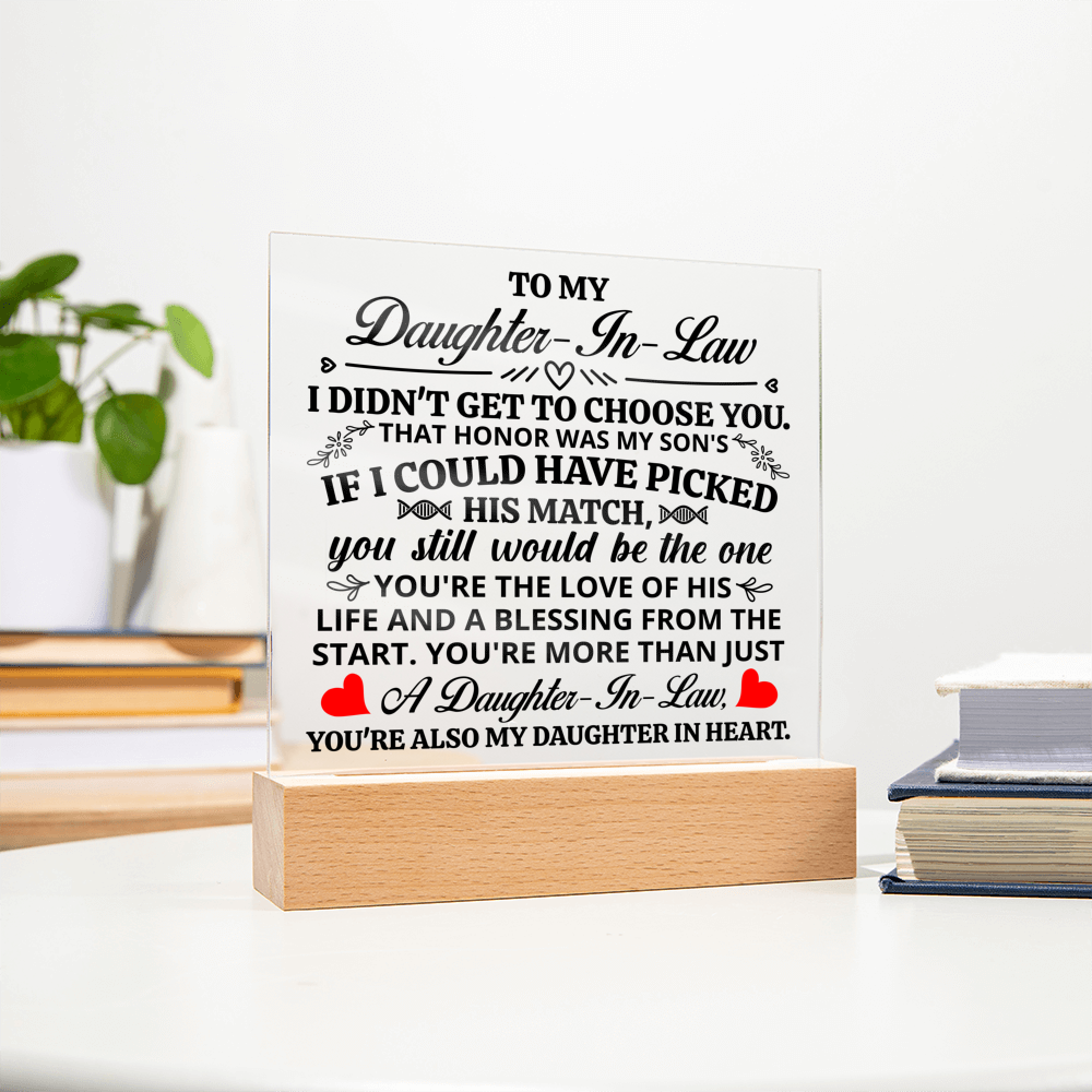 To My Daughter-in-Law Honor – Acrylic Square
